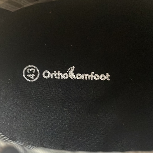 Orthocomfoot men’s boat shoes in navy blue and white, size 10 - Picture 5 of 7